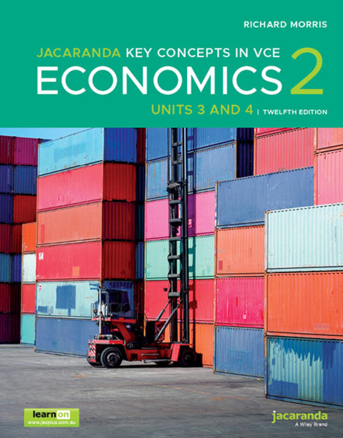 Jacaranda Key Concepts in VCE Economics 2 Units 3 and 4, 12e learnON and Print