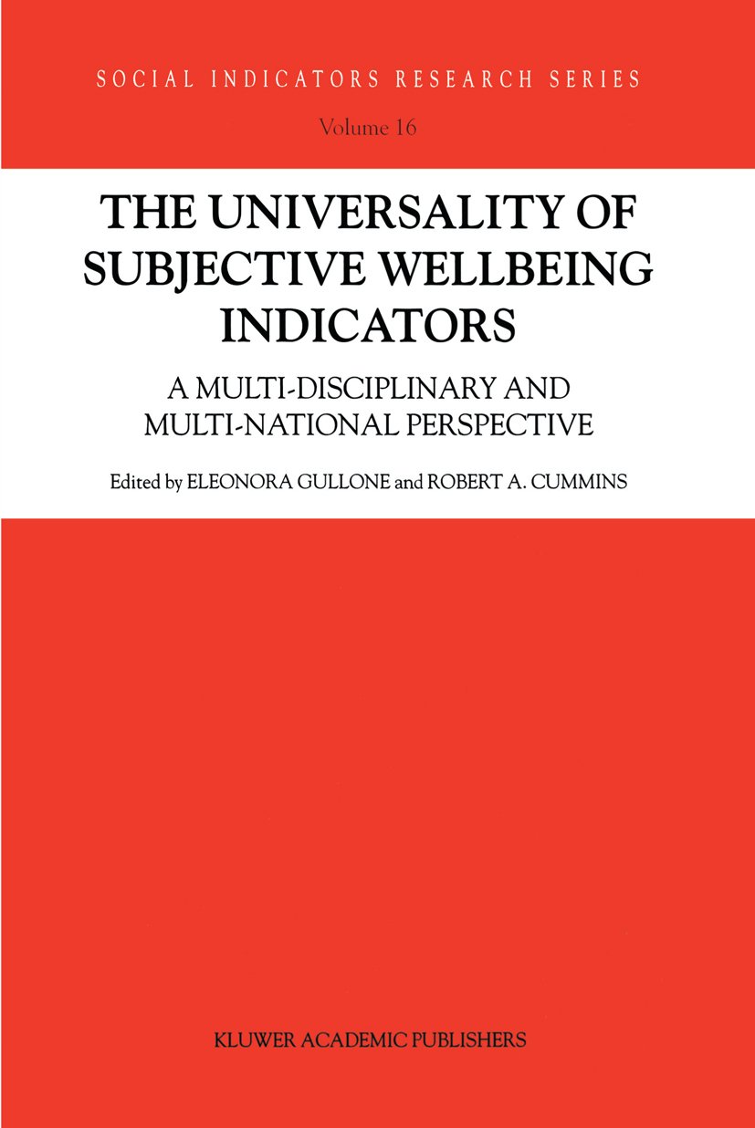 The Universality of Subjective Wellbeing Indicators