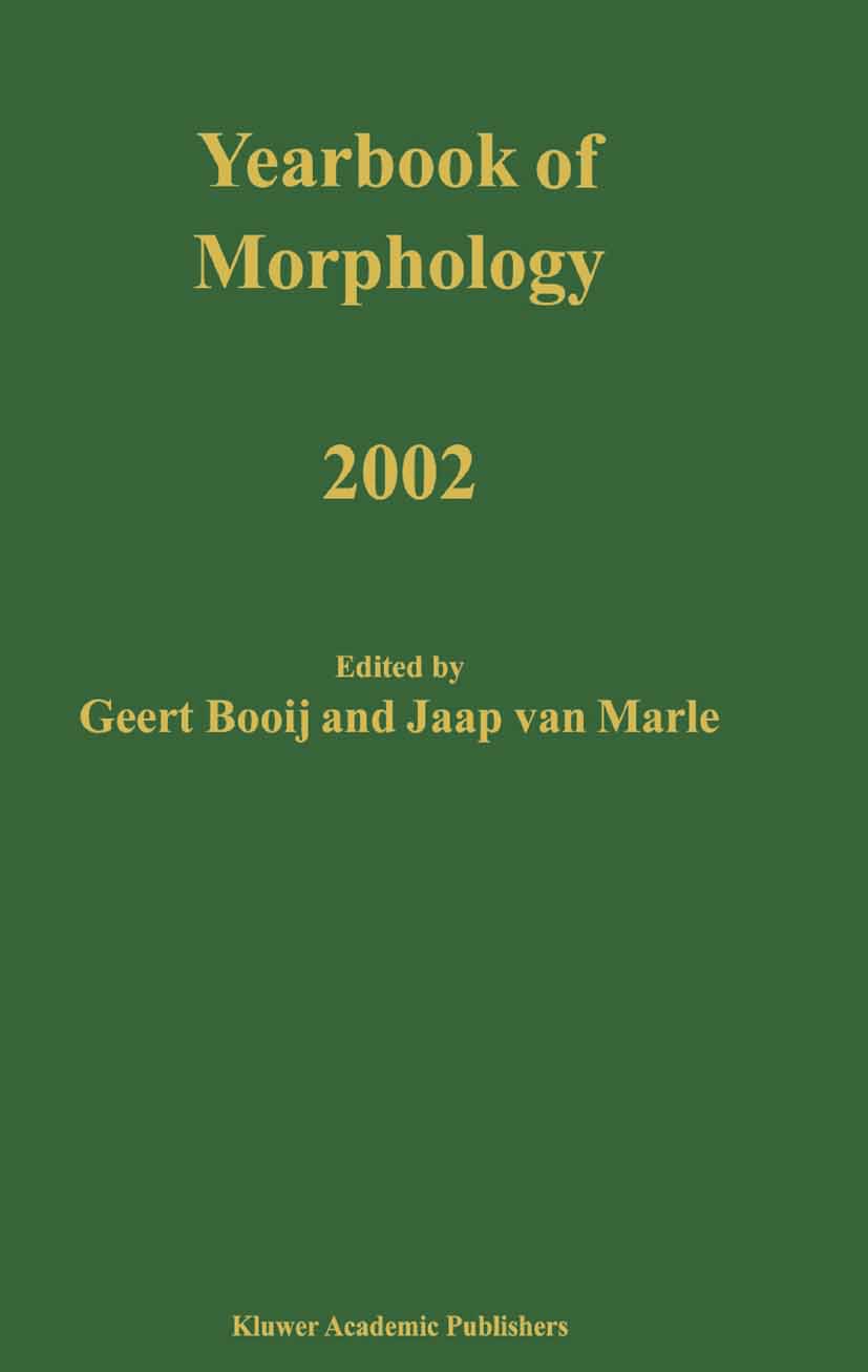 Yearbook of Morphology