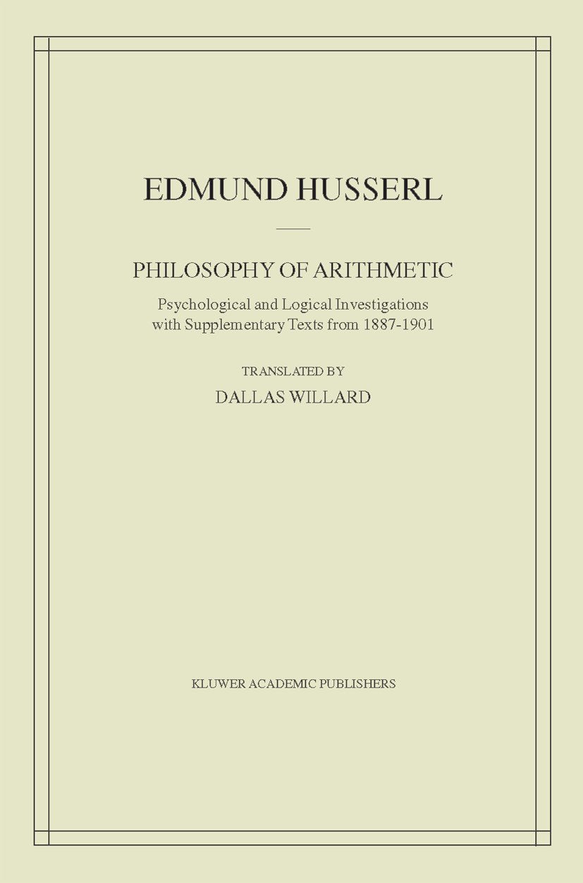 Philosophy of Arithmetic