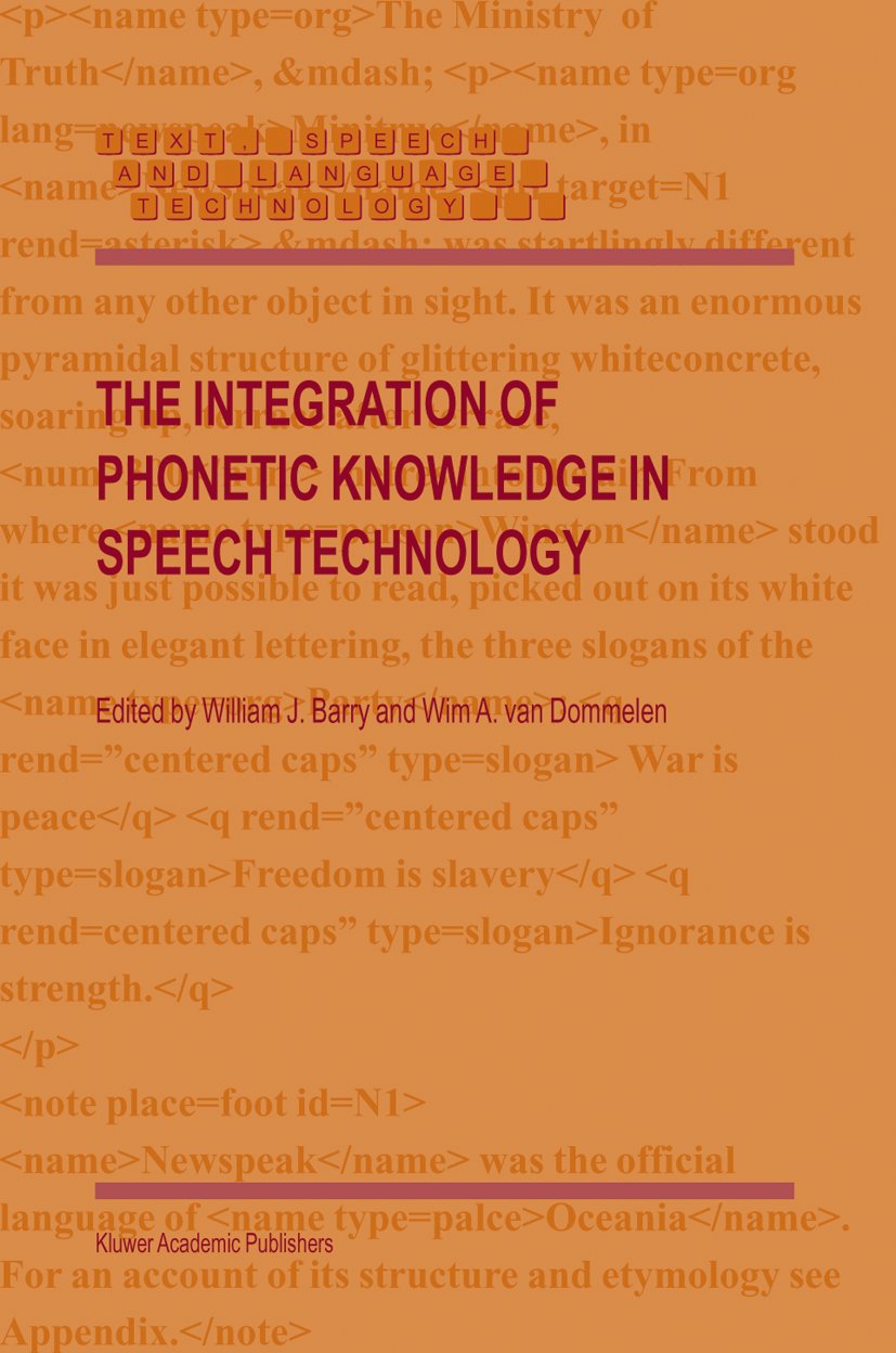 Text, Speech and Language Technology