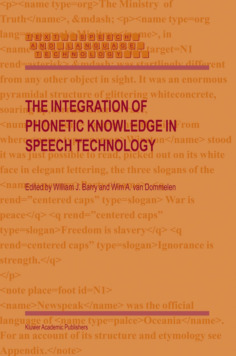 Text, Speech and Language Technology