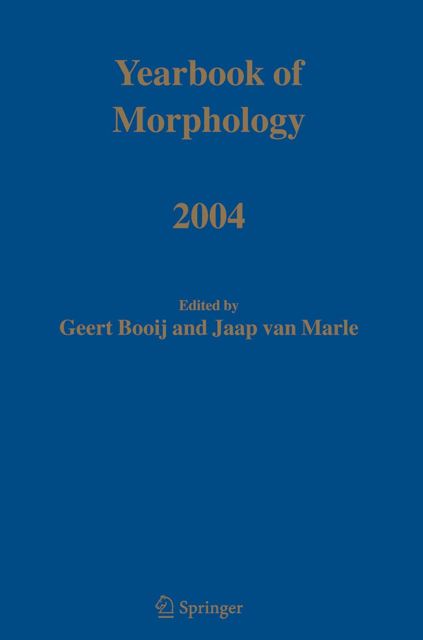Yearbook of Morphology