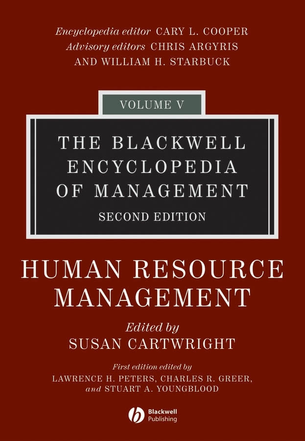 The Blackwell Encyclopedia of Management, Human Resource Management