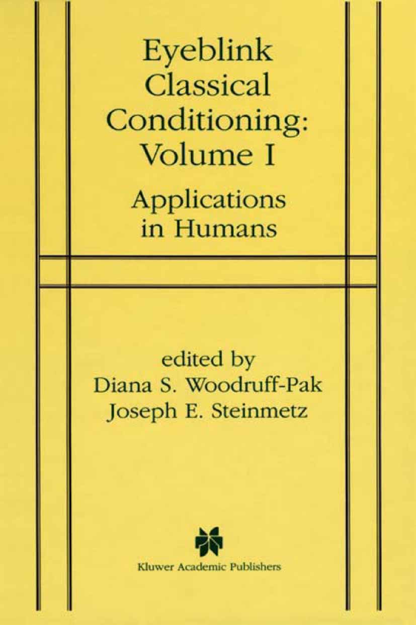 Eyeblink Classical Conditioning Volume 1