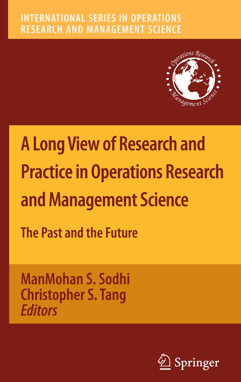 International Series in Operations Research & Management Science