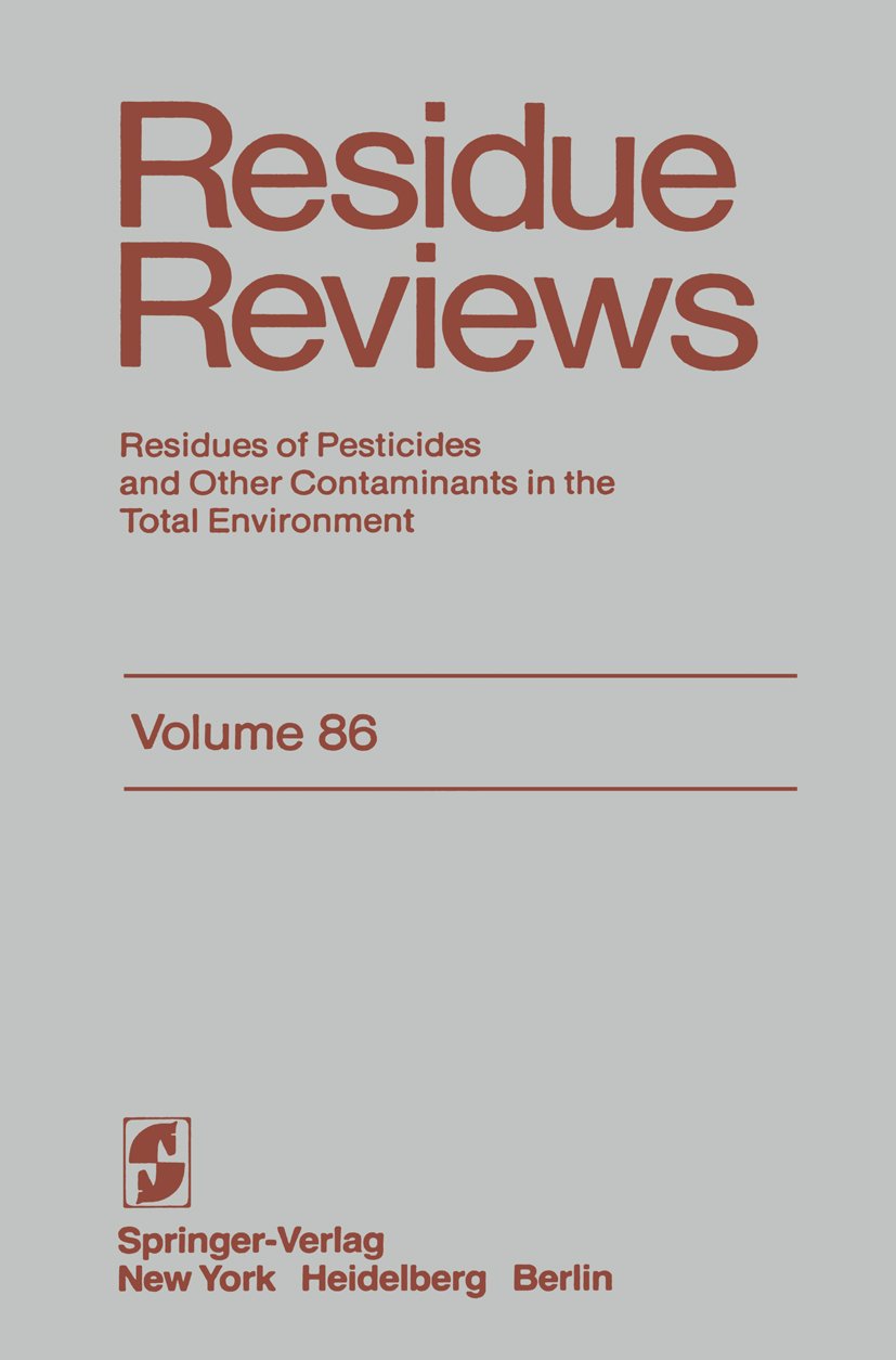 Reviews of Environmental Contamination and Toxicology