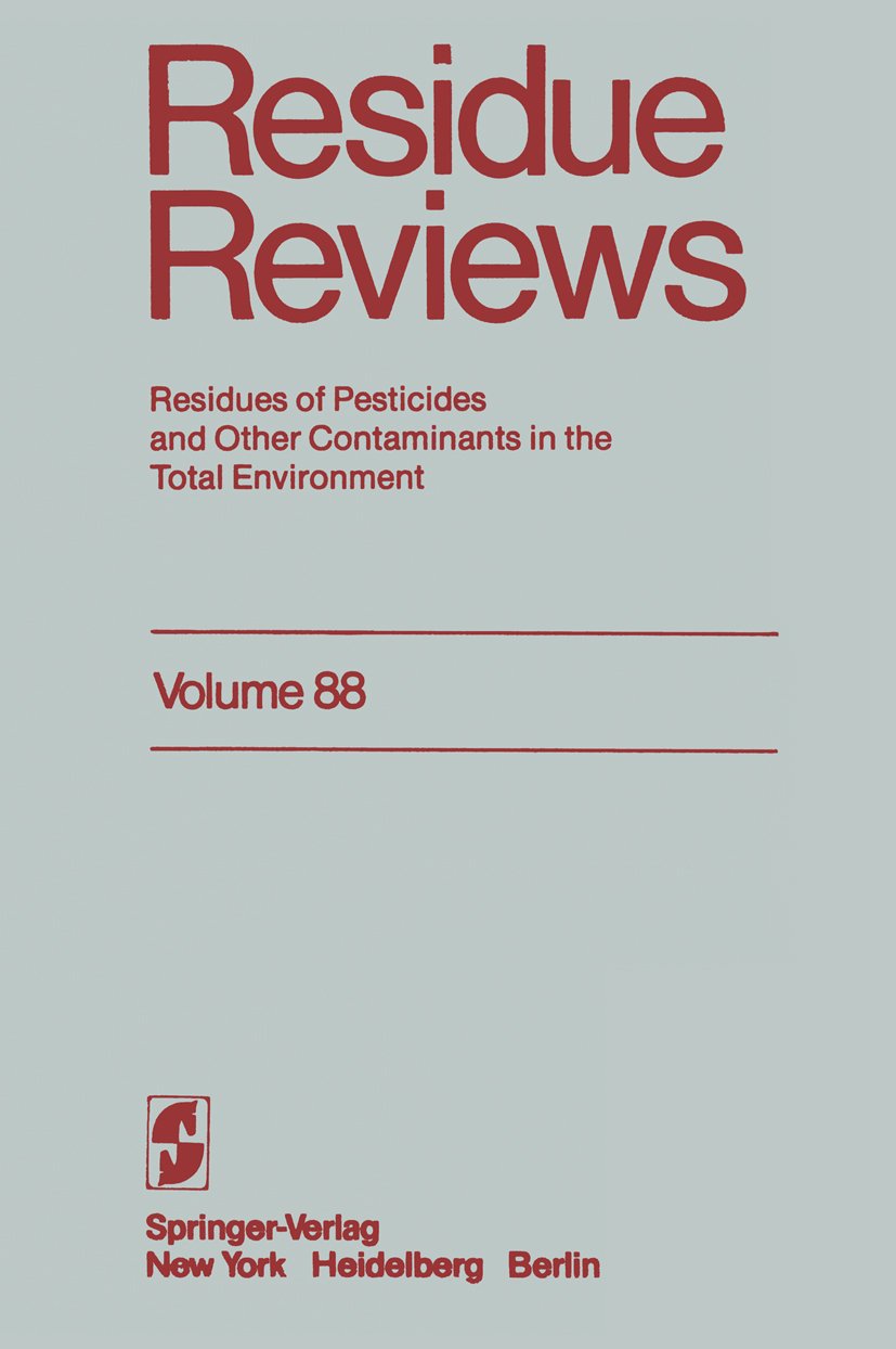 Reviews of Environmental Contamination and Toxicology