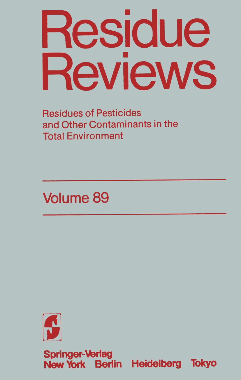 Reviews of Environmental Contamination and Toxicology