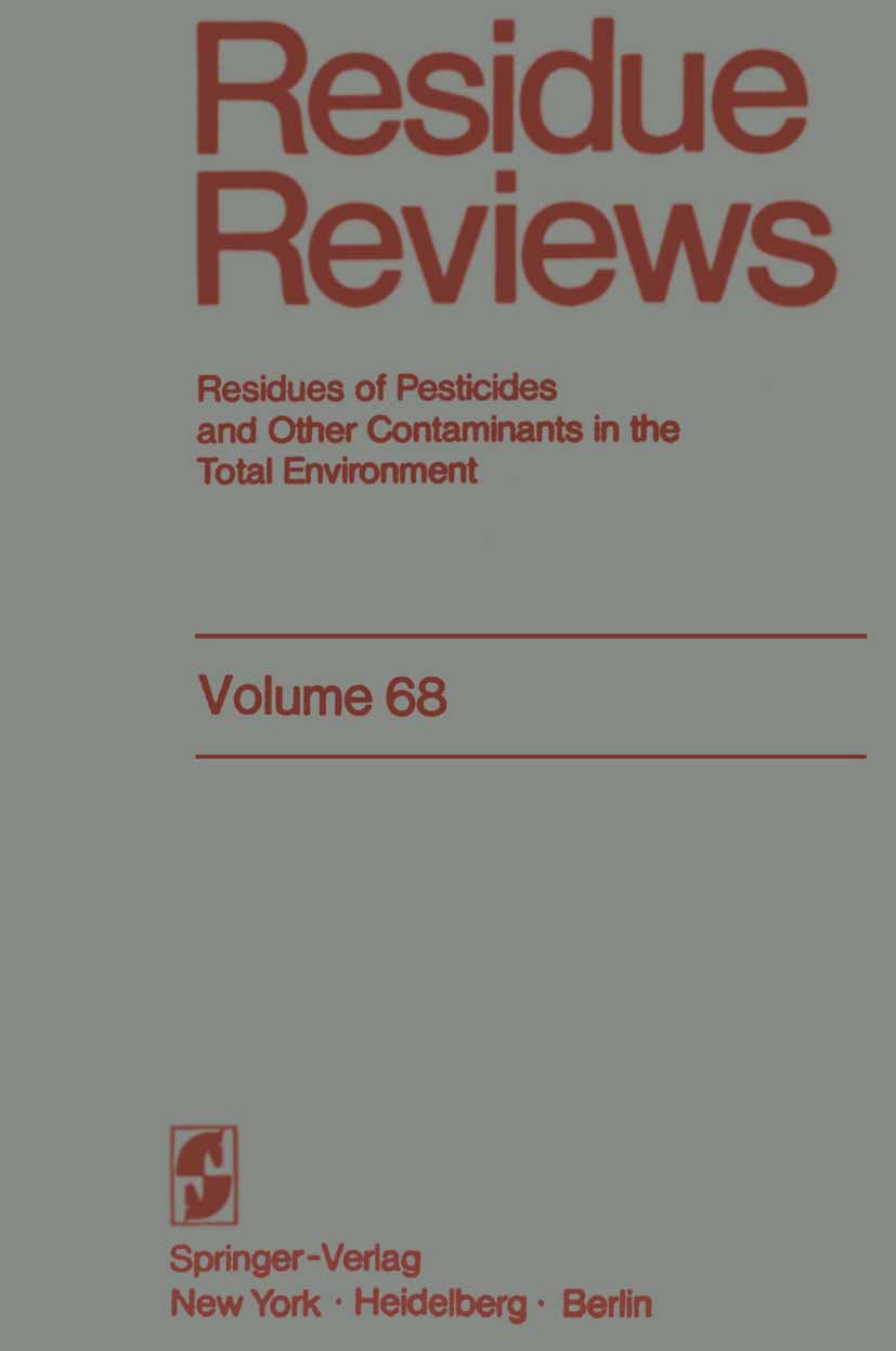 Reviews of Environmental Contamination and Toxicology