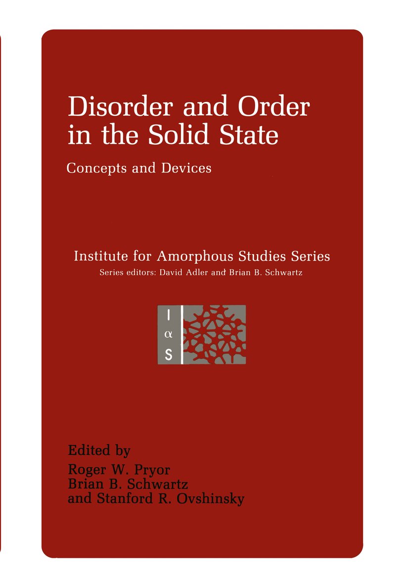 Institute for Amorphous Studies Series