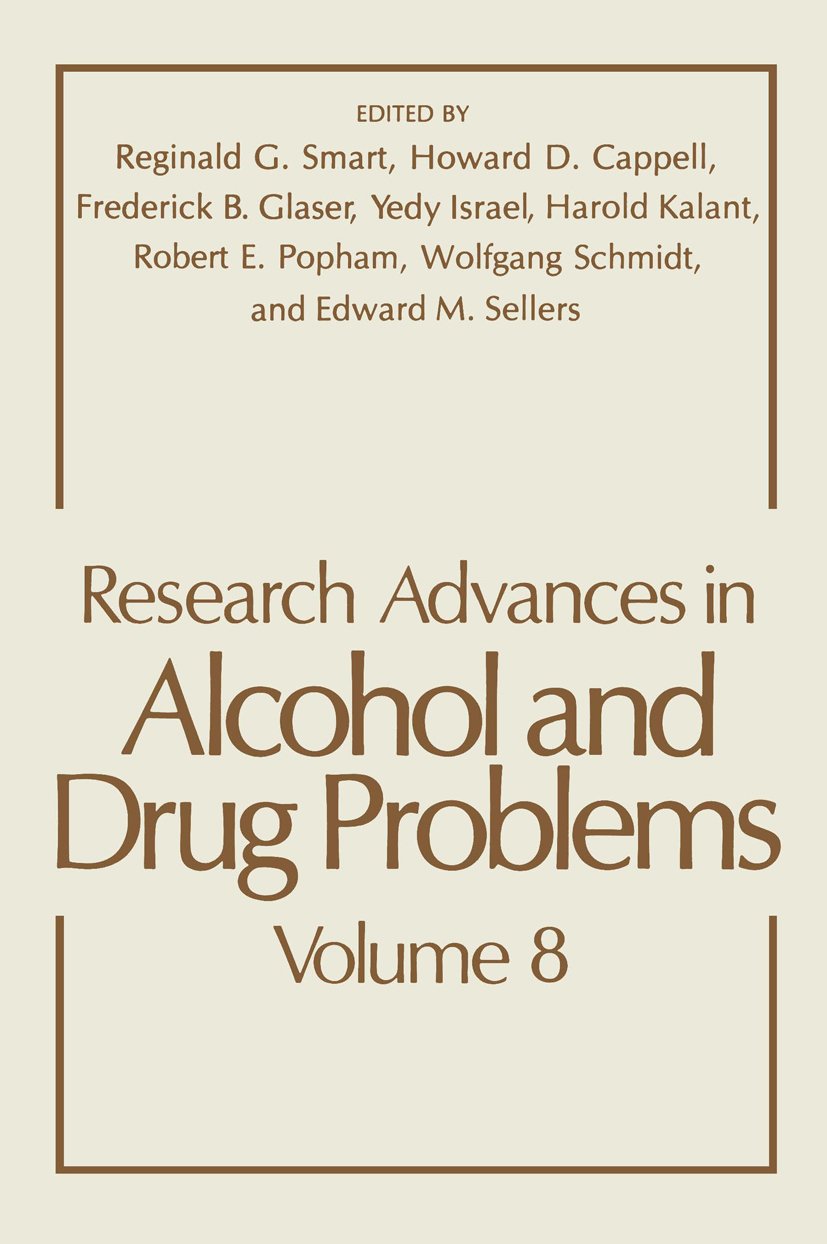 Research Advances in Alcohol and Drug Problems
