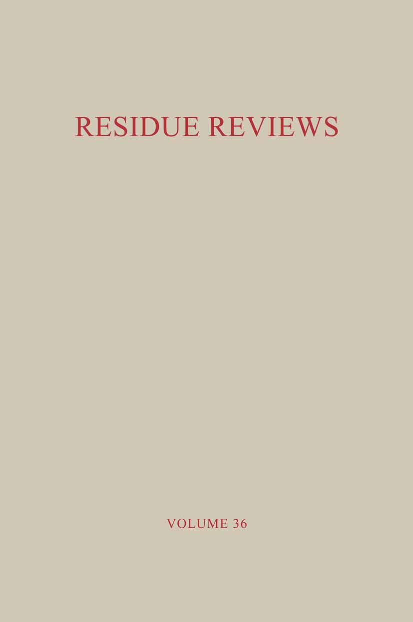 Reviews of Environmental Contamination and Toxicology