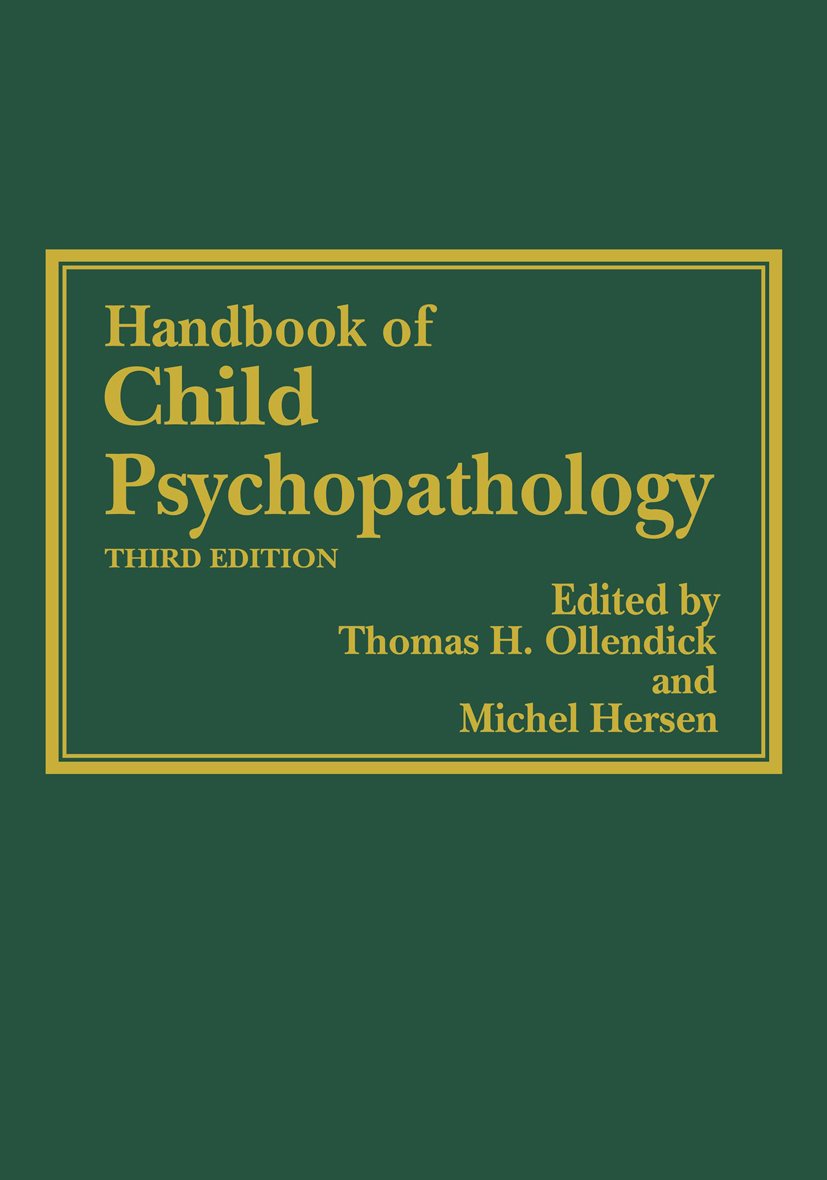 Handbook of Child Psychopathology