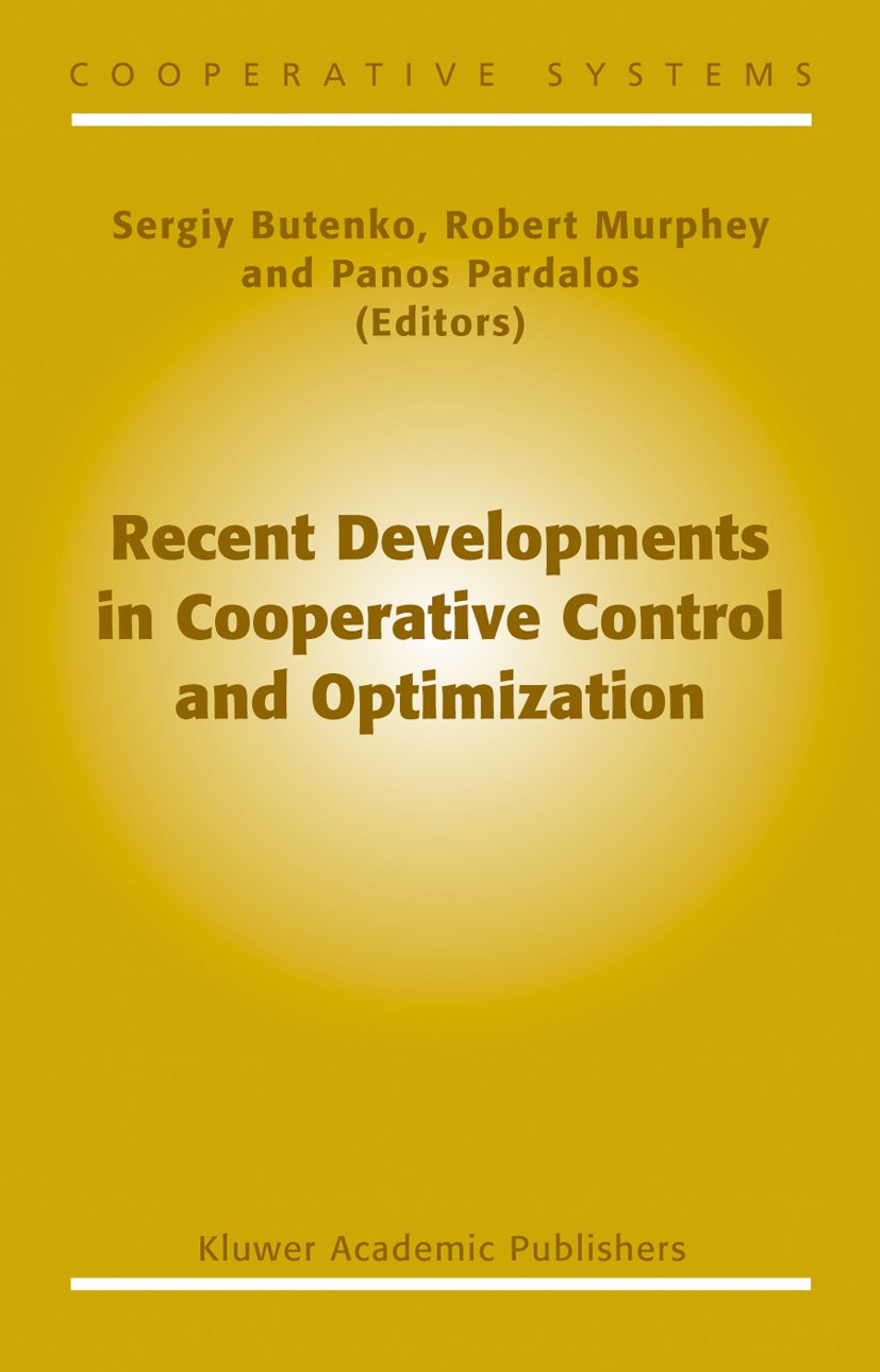 Recent Developments in Cooperative Control and Optimization