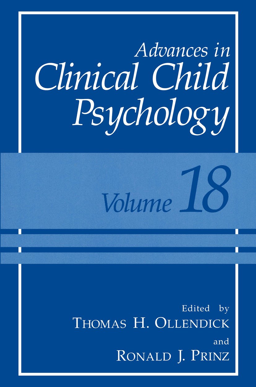 Advances in Clinical Child Psychology