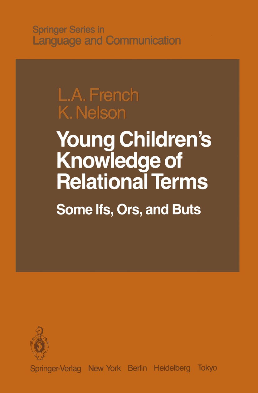 Young Children’s Knowledge of Relational Terms