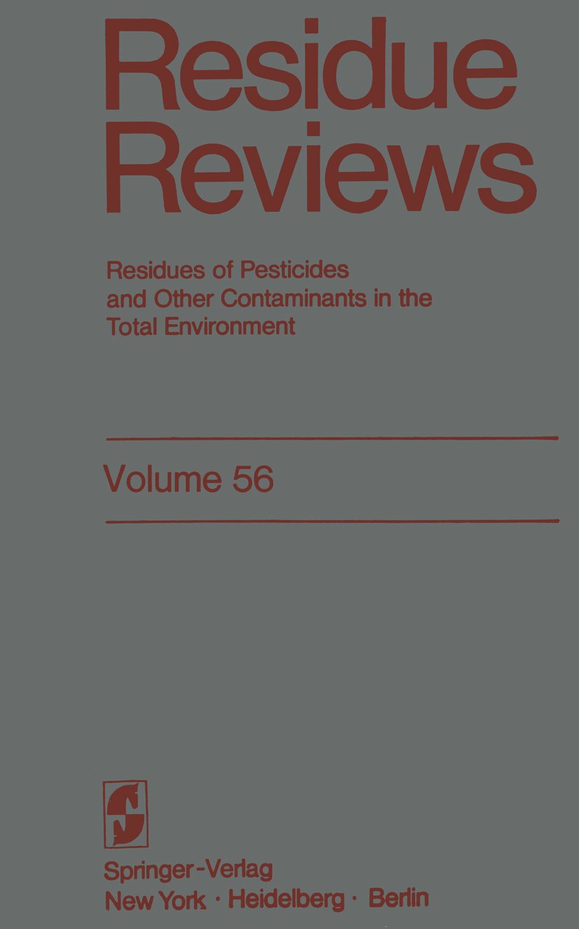 Reviews of Environmental Contamination and Toxicology
