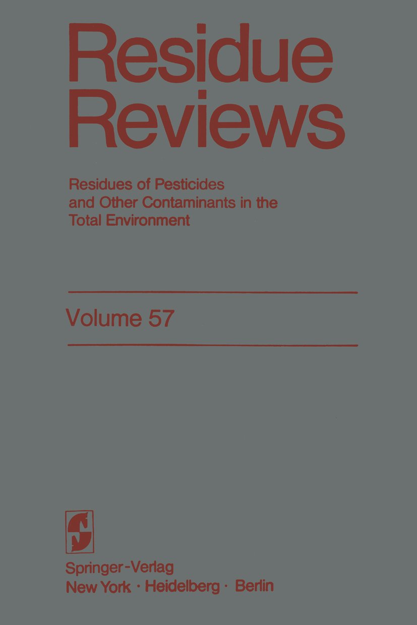 Reviews of Environmental Contamination and Toxicology