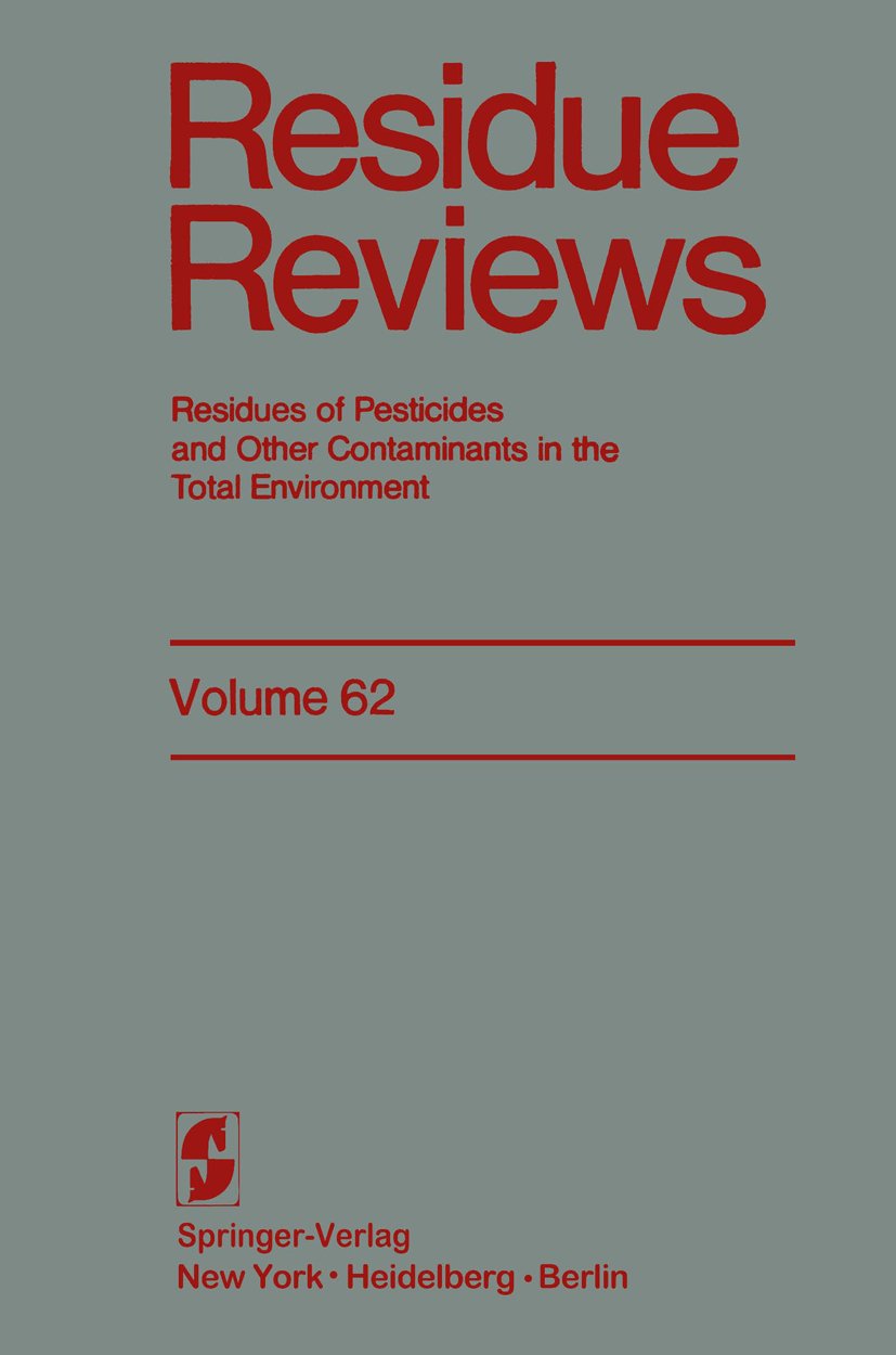 Reviews of Environmental Contamination and Toxicology