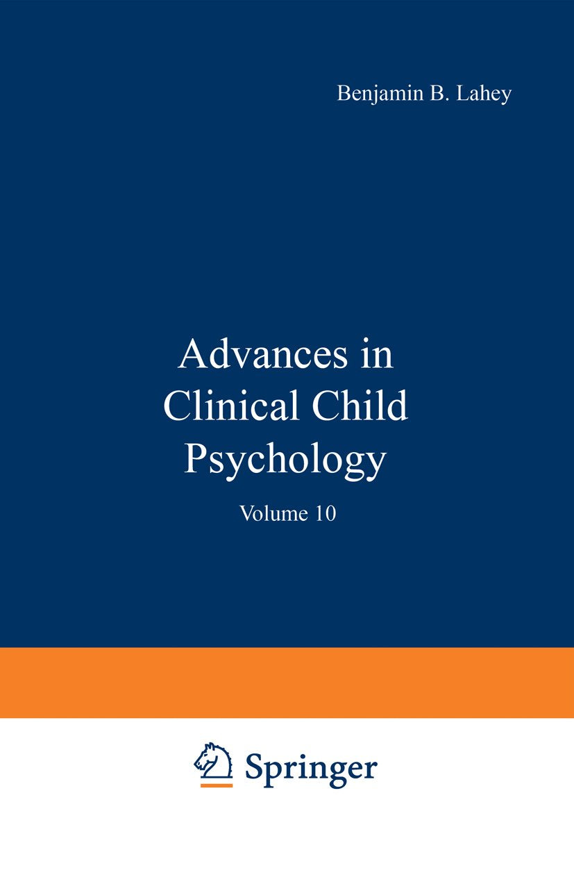 Advances in Clinical Child Psychology