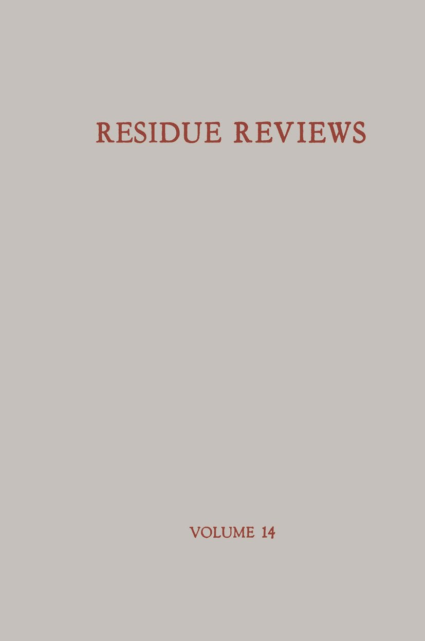 Reviews of Environmental Contamination and Toxicology