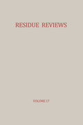 Residue Reviews/Rückstandsberichte