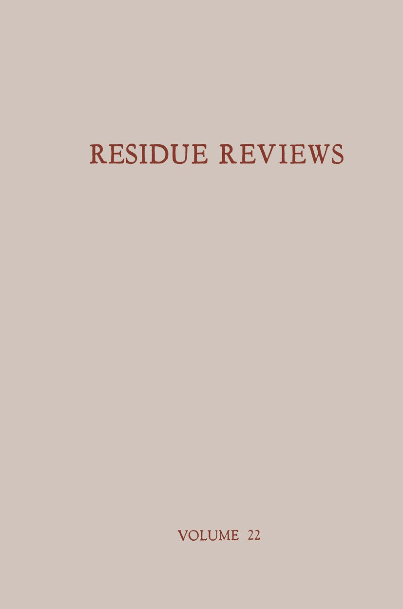 Reviews of Environmental Contamination and Toxicology