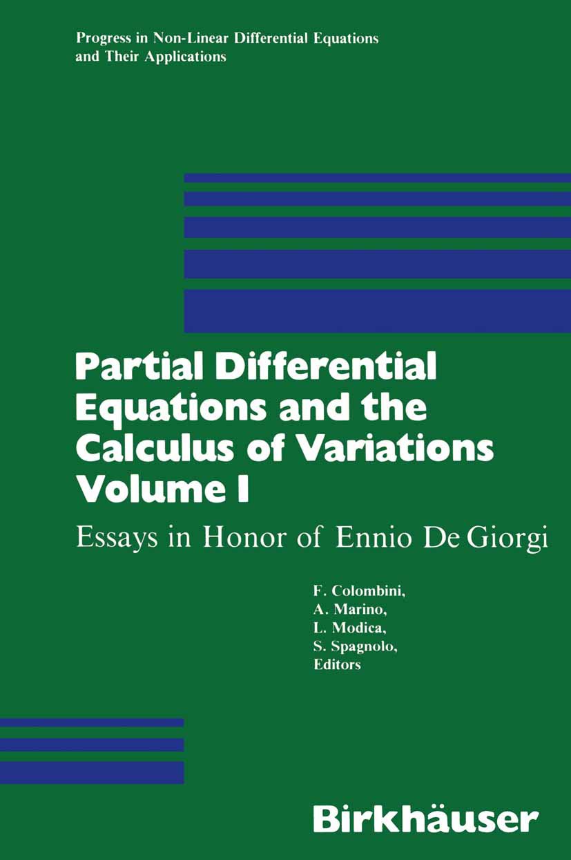 Progress in Nonlinear Differential Equations and Their Applications