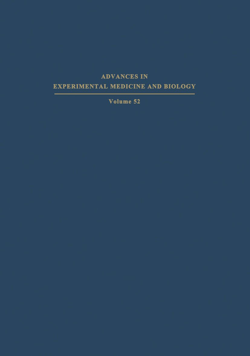 Advances in Experimental Medicine and Biology