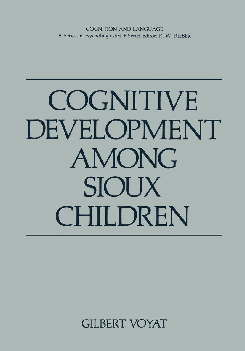 Cognition and Language: A Series in Psycholinguistics