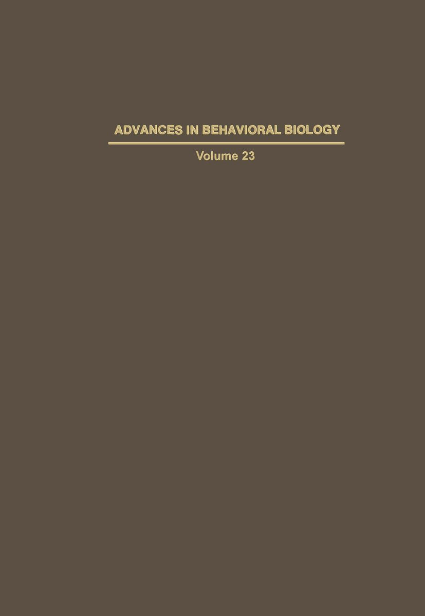 Advances in Behavioral Biology