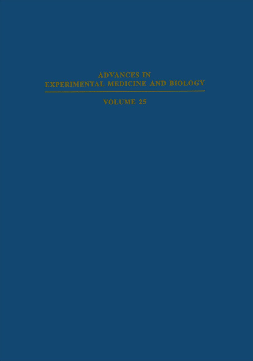 Advances in Experimental Medicine and Biology