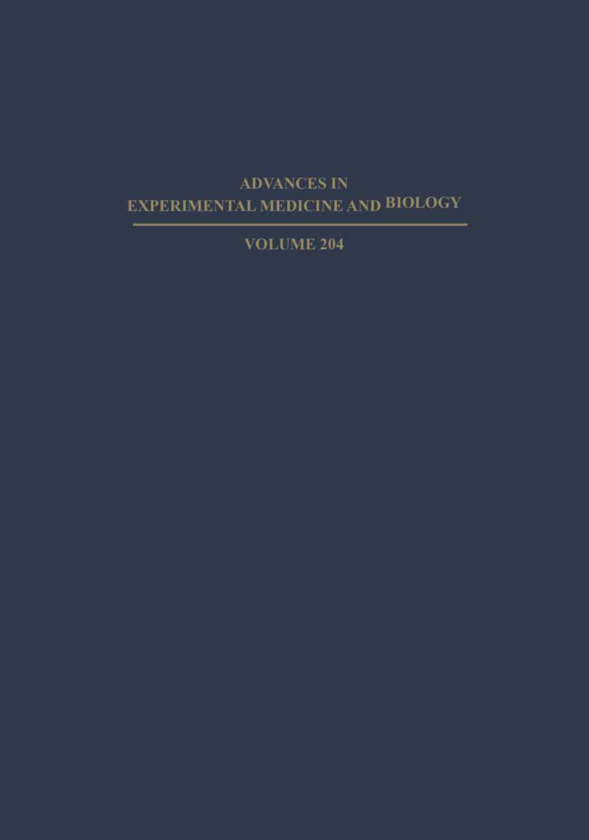 Advances in Experimental Medicine and Biology