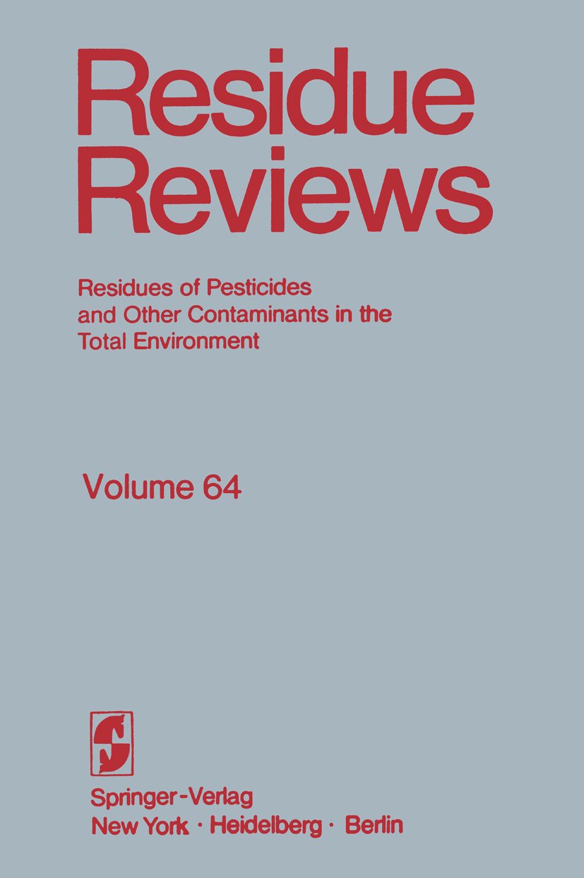 Reviews of Environmental Contamination and Toxicology