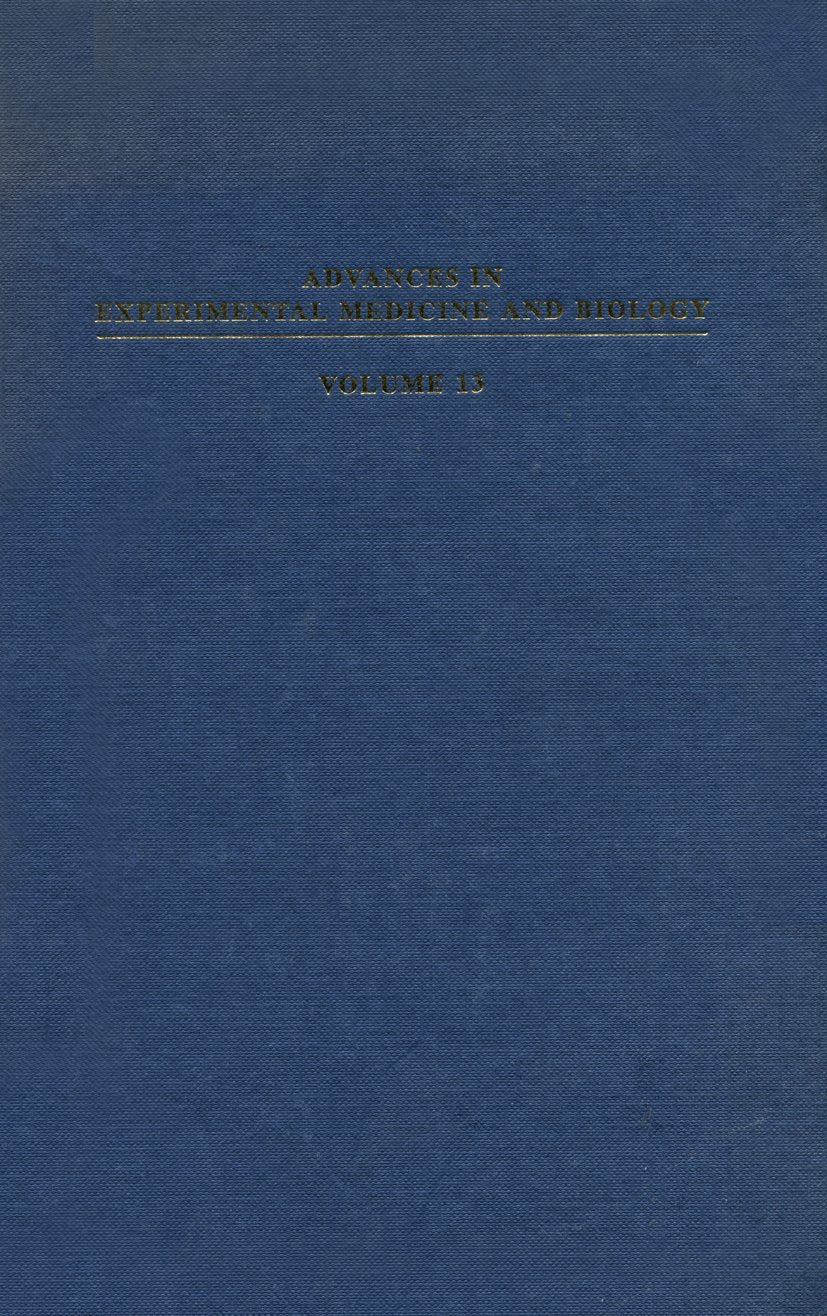 Advances in Experimental Medicine and Biology