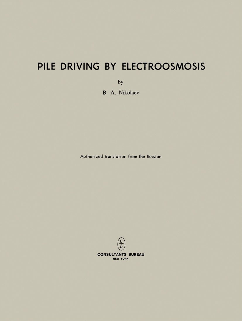 Pile Driving by Electroosmosis