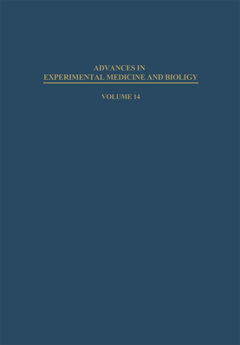 Advances in Experimental Medicine and Biology