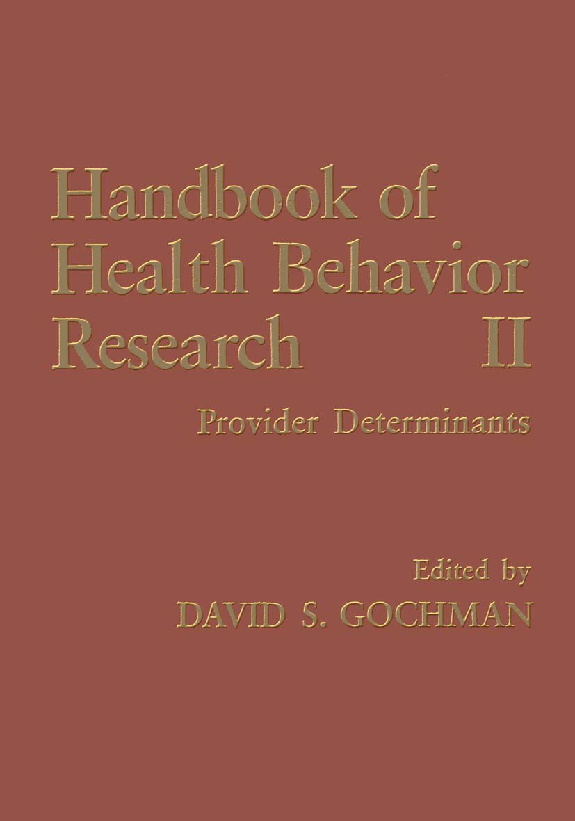 Handbook of Health Behavior Research II