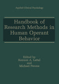 Handbook of Research Methods in Human Operant Behavior