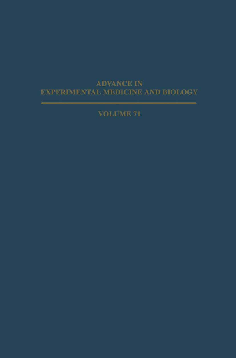 Advances in Experimental Medicine and Biology