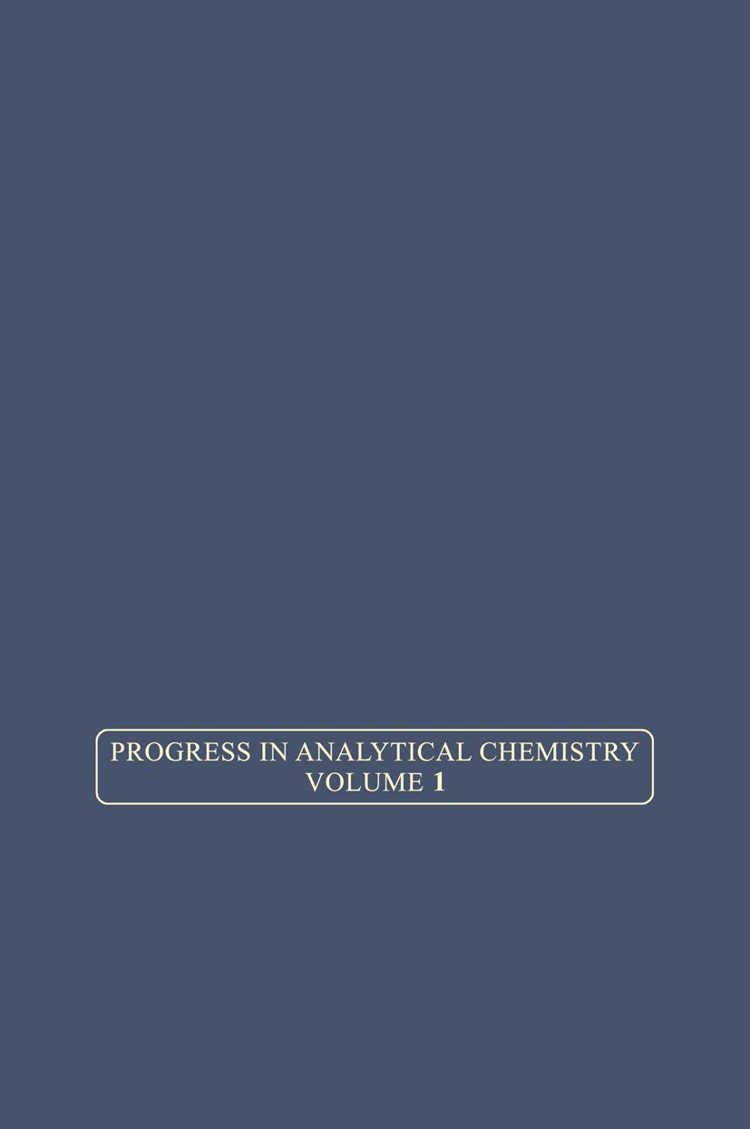 Progress in Analytical Chemistry