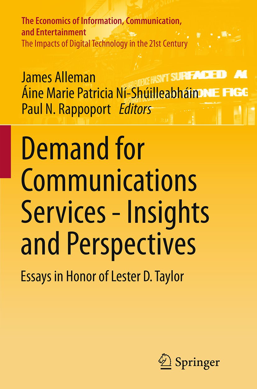 The Economics of Information, Communication, and Entertainment
