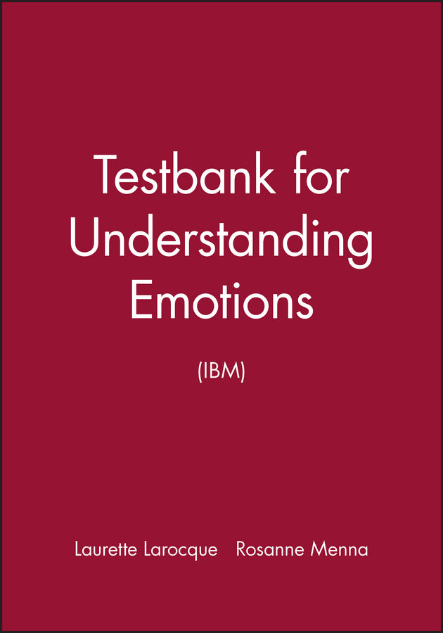 Testbank for Understanding Emotions (IBM)