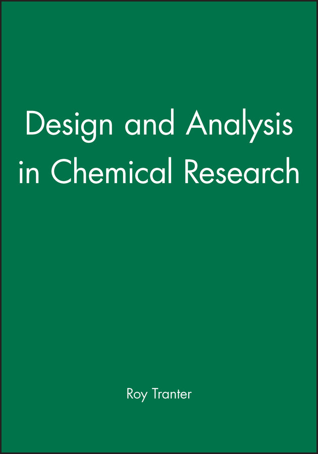 Design and Analysis in Chemical Research