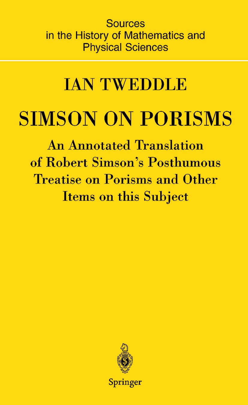Sources and Studies in the History of Mathematics and Physical Sciences
