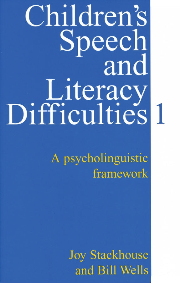 Children's Speech and Literacy Difficulties, Book 1