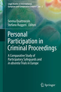 Legal Studies in International, European and Comparative Criminal Law