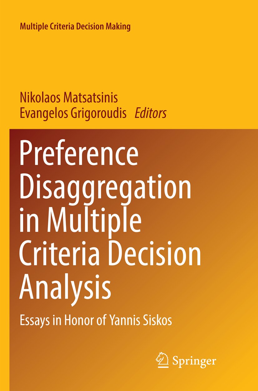 Multiple Criteria Decision Making