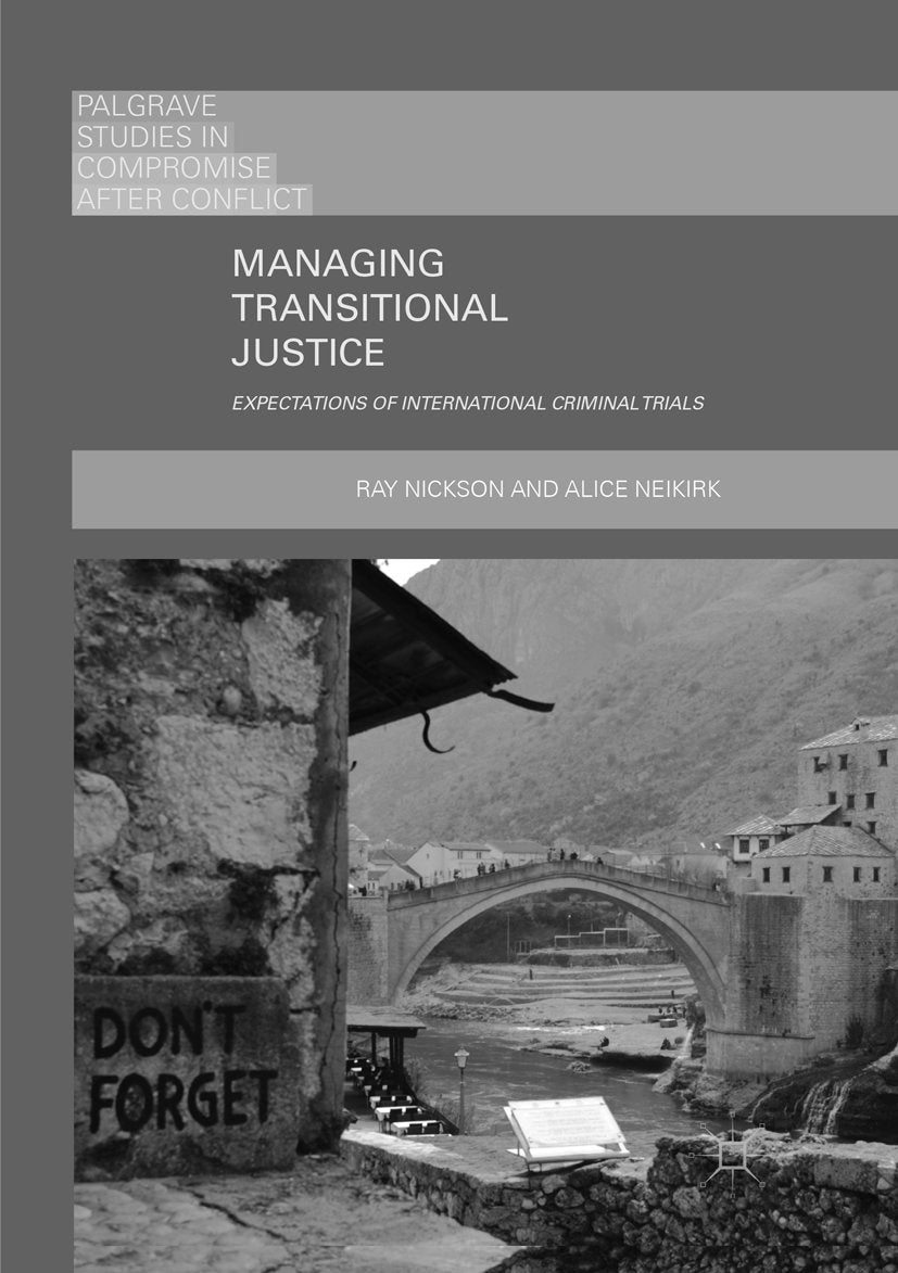 Palgrave Studies in Compromise after Conflict